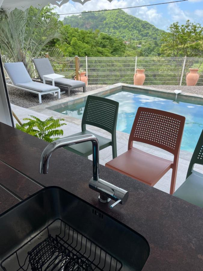 Les Appart Villa Sunbay Caraibes Avec Piscine Privative Vue Mer Et Montagne Le Francois Exterior photo